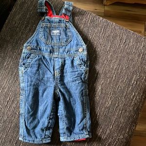 Fleece lined overalls